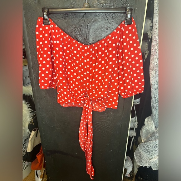 Red Blouse Top - Picture 1 of 2